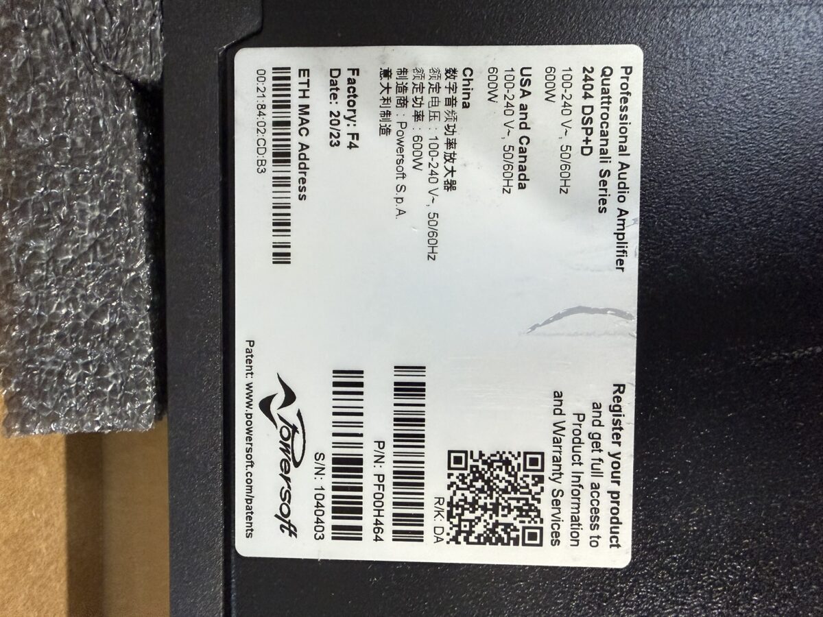 Powersoft QUATTROCANALI 2404 DSP+D - 3